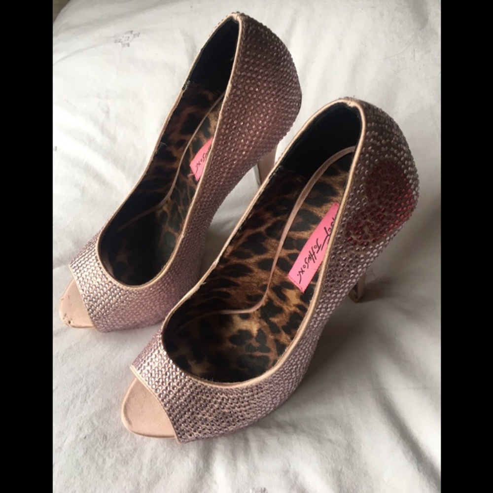 Betsey Johnson GLITZEEE Rhinestone Pumps - Picture 3 of 8
